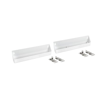 Rev-A-Shelf Polystyrene, White, 14 in W, 3.81 in H, 2.13 in D, 2.13 in L, White 6572-14-11-52